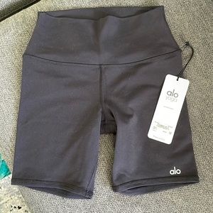 NWT ALO High Waist Biker Short Black